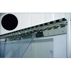 PVC strips - 200x2mm (8″x0.08") opaque  PVC strips black - price per meter 