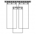 PVC curtains - 200x2mm (8″x0.08″) PVC strips clear red overlap two hooks - 80% - 8cm - 3.15″ - price based on m2 