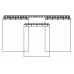 PVC strip curtains - clear 400x4mm (16″x0.16″) PVC strips standard grade overlap one hook - 35% - 7cm - 2.75" - price based on m2 