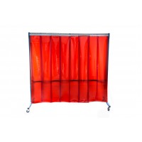 VELDER 4 - Welding screen with PVC strip curtains 