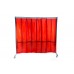 VELDER 5 - Welding screen with PVC strip curtains and arms 